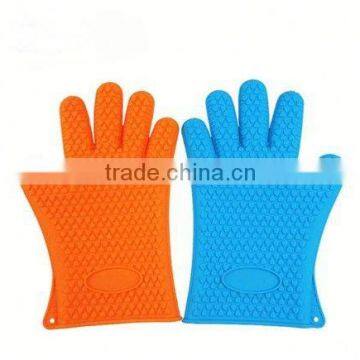 Kitchen Durable kitchen five fingers silicone glove / Silicone Oven Glove /silicone heat resistant glove KT-C141