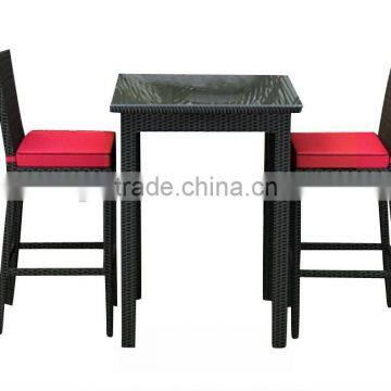 Sigma outdoor furniture wicker patio bar set high chairs wicker stools for sale