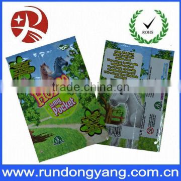 small beautiful printing candy packaging bag with tear notch