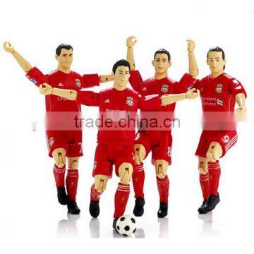 custom make plastic aciton figure football players,custom team plastic football player action figures,own design action figures