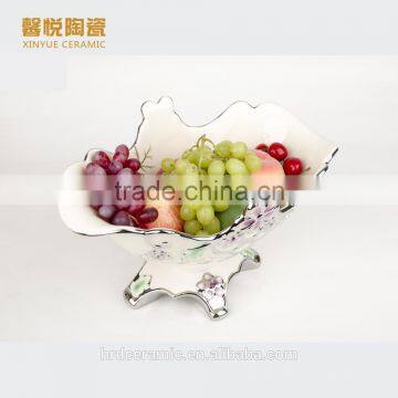 2016 Decoration food fruit tray dish plate / bulk ceramic fruit tray