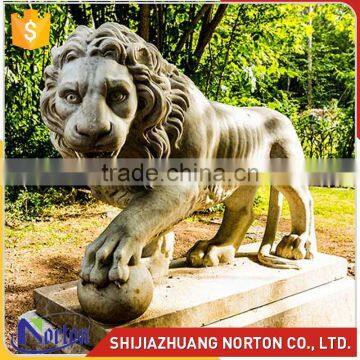 Large simulation of lion resin sculpture for sale NTRS-104LI