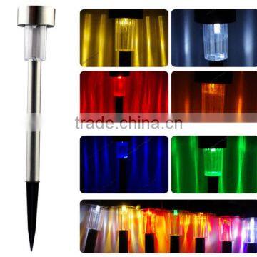 Solar Led Lawn Lights Outdoor Garden Lights With Stainless Steel Case photo-2