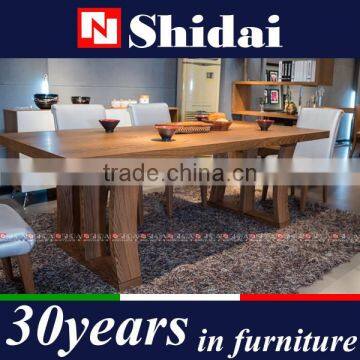 HOT SALE Walnut Veneer Modern Wooden Dining Table Set A-18RE photo-4