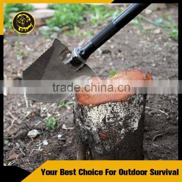Hi-carbon Steel Stainless Outdoor Camping&Hiking Folding Survival Shovel With Firestarter&Bottleopener&Whistle photo-3