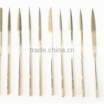 10pcs Electroplated Diamond needle Files set (Ni/Ti coated)