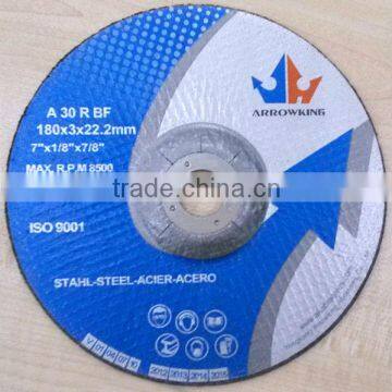 7" 180x3x22.2mm Deprssed Center Grinding Wheel for Metal photo-2