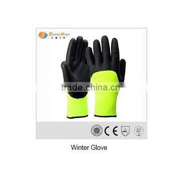 CE thermal acryilc nitirle foam gloves