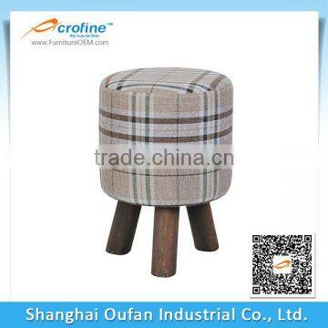 Oufan AFS1201A Rustic Living Room Small Wooden Stool