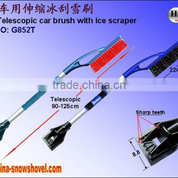 Telescopic ice plastic scraper snow brush