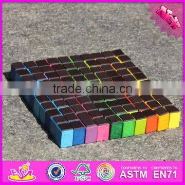 2017 New Design 100 Pieces Educational Magnetic Wooden Building Blocks for Toddlers W13A118 photo-4