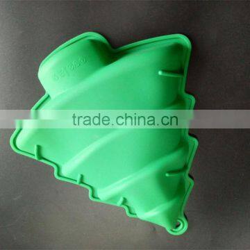 2017 Amazon Hot Selliing Christmas Tree Shape Bread Molds Silicone Baking Cake Molds