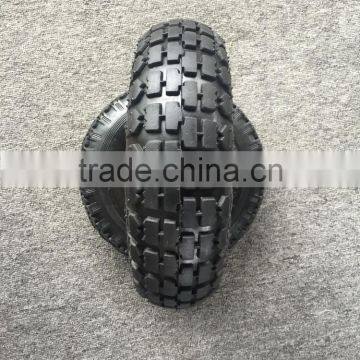 QingDao high quality 3.50-4 rubber wheel for wheelbarrow