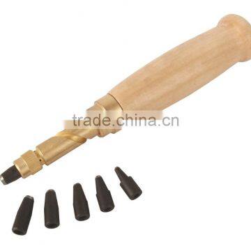 2017 Yute 1PC leather hole punch with 6 different sizes headers