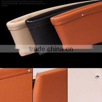 Premium PU Leather Seat Catch Car Seat Slit Pocket Organizer photo-3