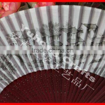 Chinese Style Ink Painting Hand Bamboo Fan photo-2