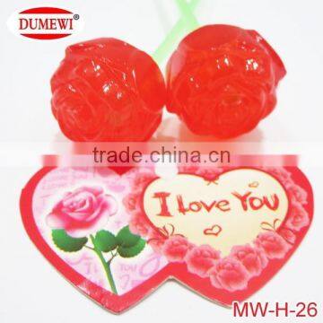 Valentine Day Gift Sweet Red Candy Rose Lollipop