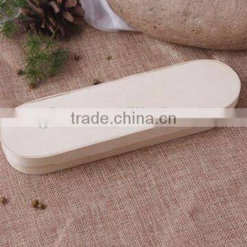 Unfinished Wood Pencil Box with sliding lid