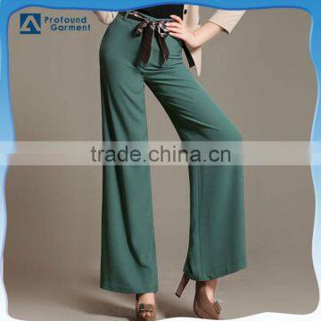 Wholesale women palazzo pants ladies cheap loose baggy pants