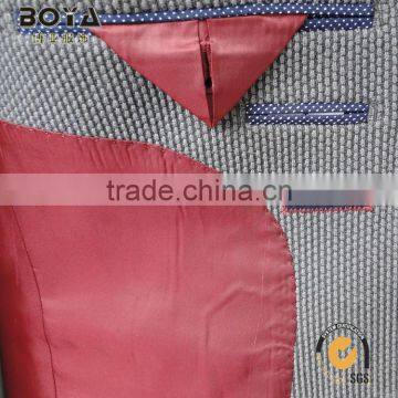 New Arrival Mens Regular Fit Casual Suit Cheap Blazer With Contrast Color Lining photo-6