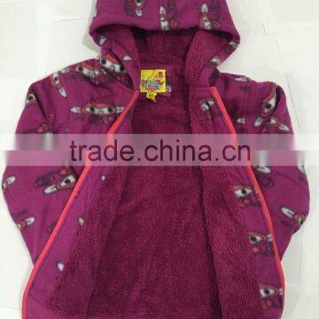OEM Service Winter Fleece Children Cartoon Hoodies Coat photo-2