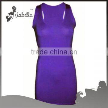 New Womens Plus Scoop Neck Racer Back Sleeveless Long Jersey Vest Top Size 16-20 photo-4