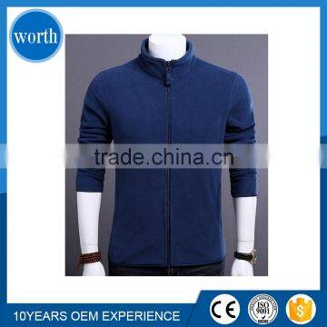 Outdoor Winter Soft Casual Custom Man Fleece Jacket