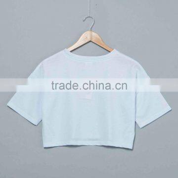 Blank Long Sleeves Custome Design Crop Top no Minimum Quantity Real Factory photo-2
