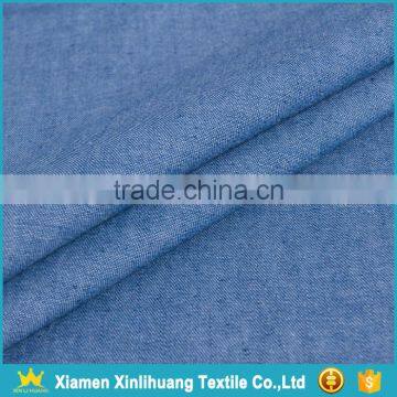 Wholesale Thin Style Washed Light Blue 100 Cotton Denim Shirting Fabric photo-3
