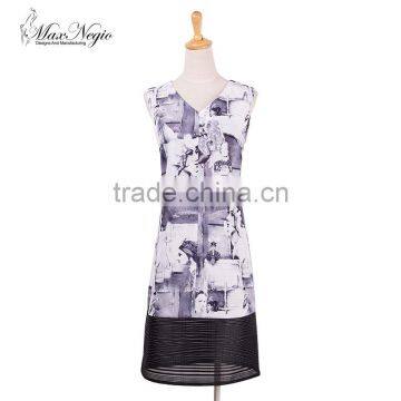 Maxnegio New Product Plus Size Printed Vintage Summer Dresses photo-2