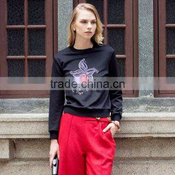 Fashion Sweatshirt Embroidery Coat Red for Custom Sweatshirt photo-2