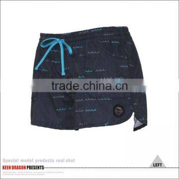 Full Elastic Women's Shorts Sublimation Printing Ladies Surf Shorts