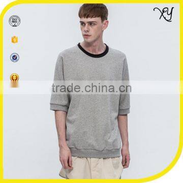 2017 wholesale factory price short sleeve sweatshirt white t shirt