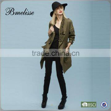 2014-2015 ladies trench coats green fashion spring trench