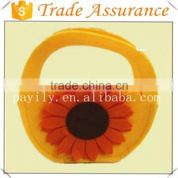 Hot Sale Fashion Yellow Easter Bag Decoration Easter Basket Decor