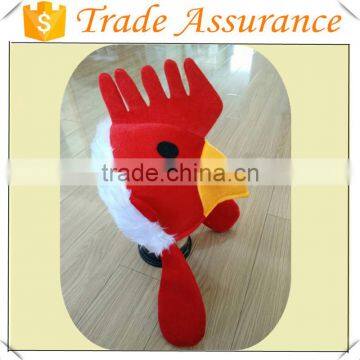 Factory Professional Customized Rooster Plush Mask Hat