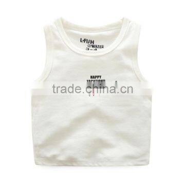 Wholesale Summer Sleeveless Cotton Boys Casual Children Tops photo-3