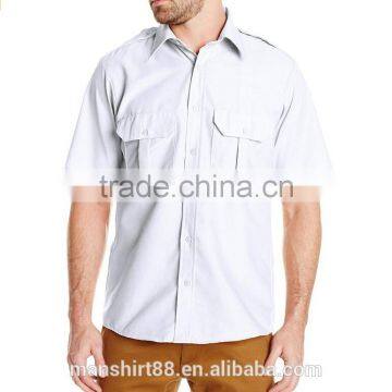 Men's Classic Short Sleeve Security Uniform Shirt photo-5