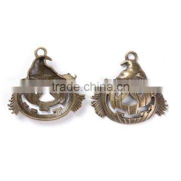 Zinc Based Alloy Halloween Pendants Pumpkin Antique Bronze photo-3