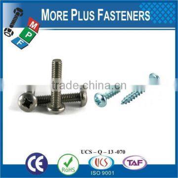 Taiwan M3 M12 M4-0.7 x 14mm DIN 7985 Phillips Drive Pan Head Grade A2 Stainless Steel Machine Screw With Hex Double Lock Washer photo-6