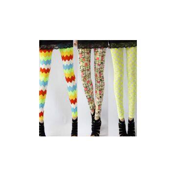 Large size slim candy color mesh jeggings peg leg tights Korea