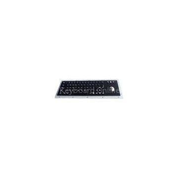 IP65 dynamic vandal proof black metal keyboard with trackball