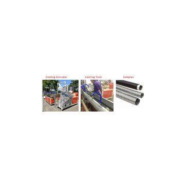 PVC Galvanized Metal Corrugated Tube Extrusion Line