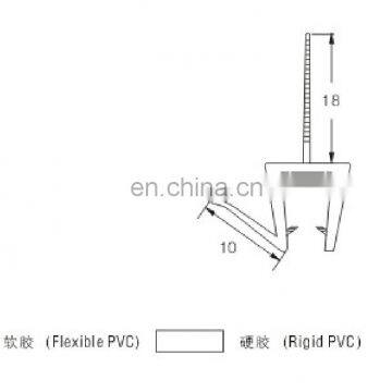 PVC Shower Door Waterproof Strip for the Bottom of the 6mm, 8cm and 10cm Glass Doors photo-2