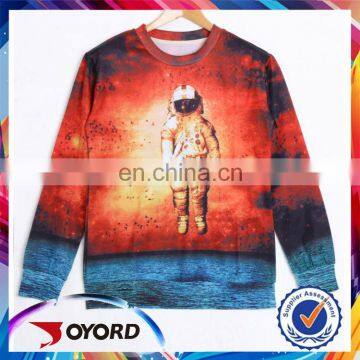 OEM dye sublimation long sleeve colorful high quality sport t shirt