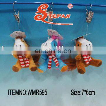 WMR595 Lovely plush horse pendant