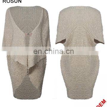 High Fashion Ladies Winter European Stylish Loose Sweater Dress