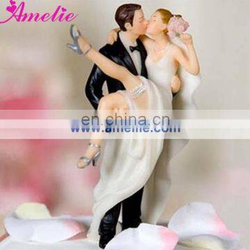 A07373 Resin Wedding Cake Toppers For Bride and Groom