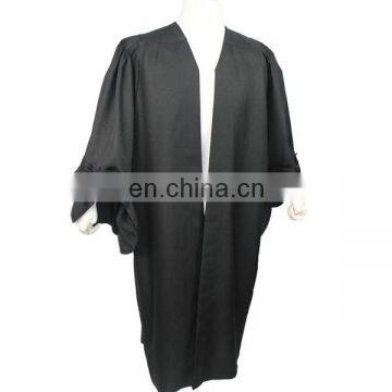 UK Style Barrister Gown-Black Color