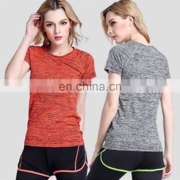 Quick-drying sport short sleeves breathable colorful T-shirt Fitness & Yoga Wear